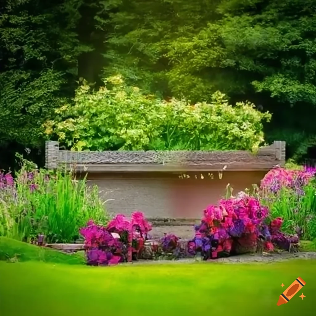 Raised flower bed in the uk on Craiyon