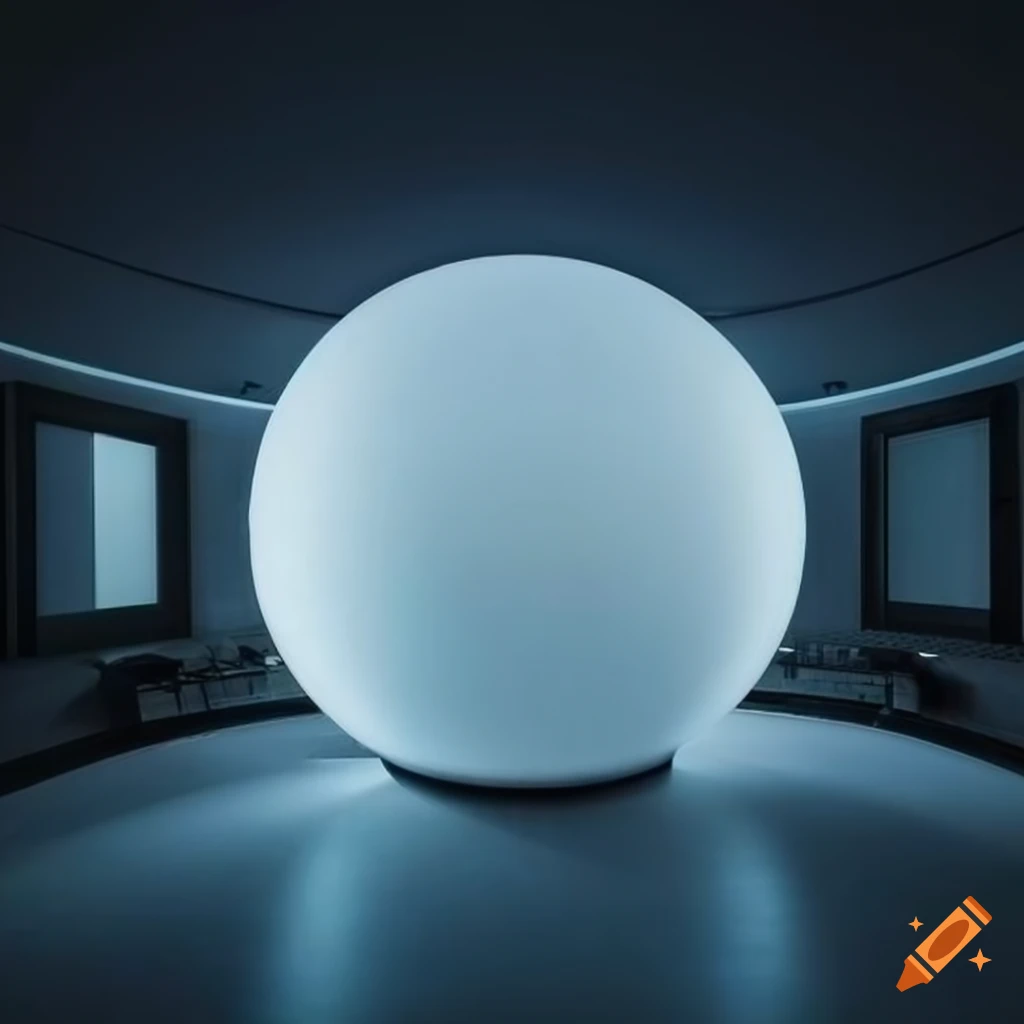 interior view of a futuristic control room