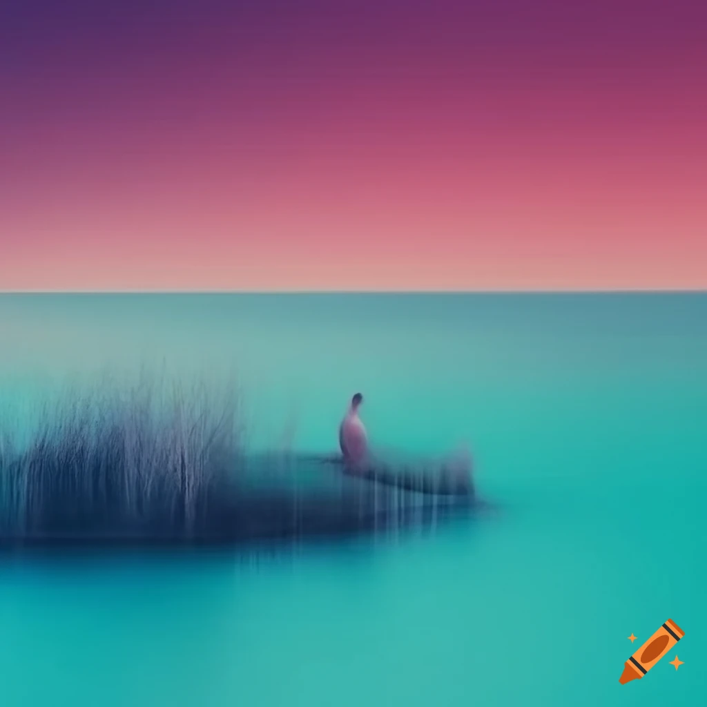 surrealistic pastel landscape