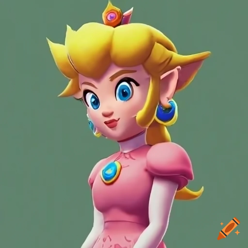 Link And Peach Cosplay Swap Illustration