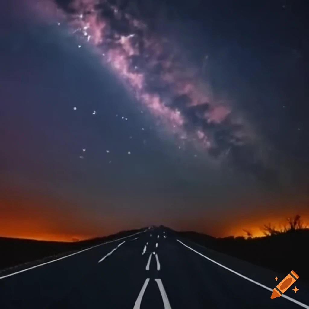 Artistic representation of highway hypnosis