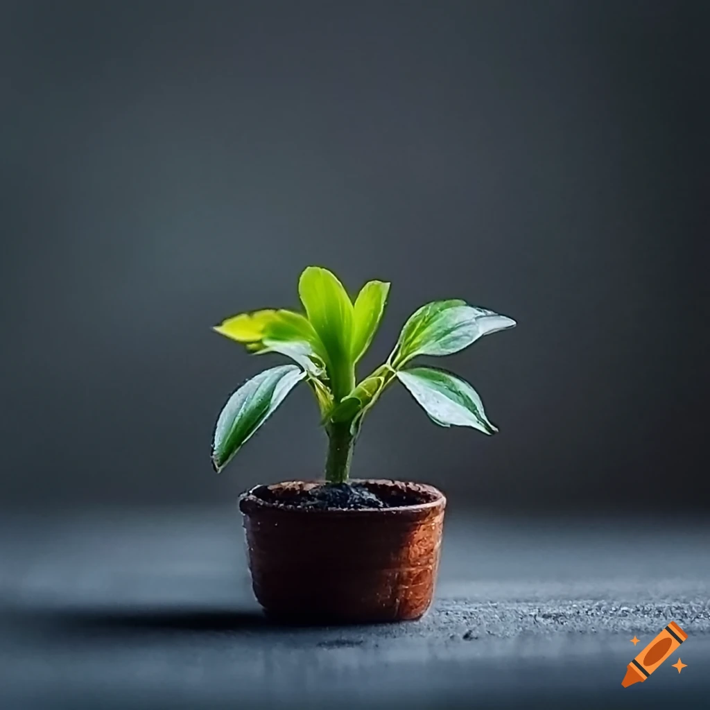 adorable small potted plant in a photo