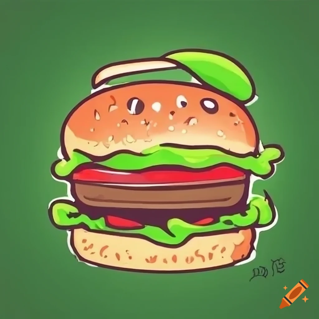 Juicy Plant based Burger Logo On Craiyon