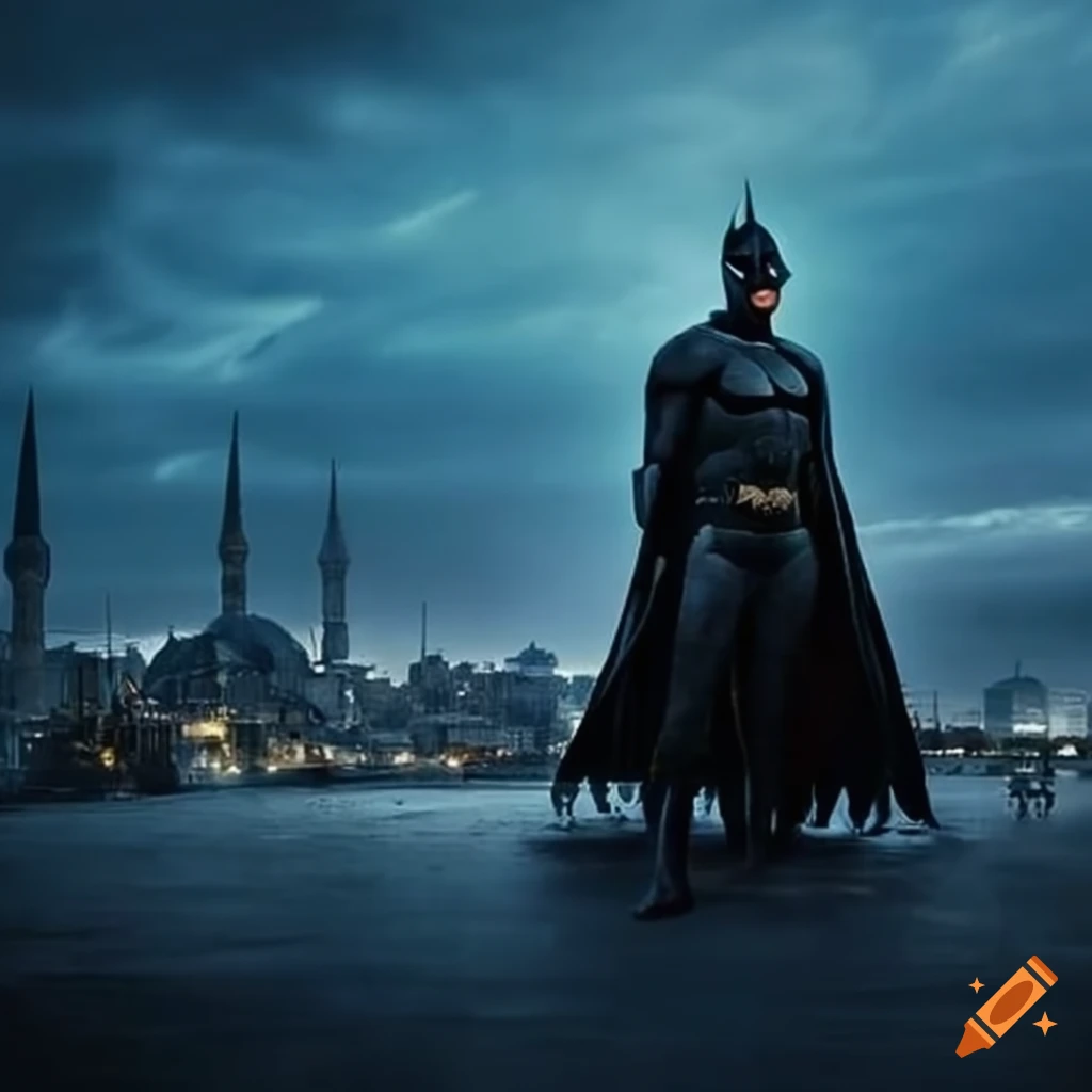 Batman in Istanbul city