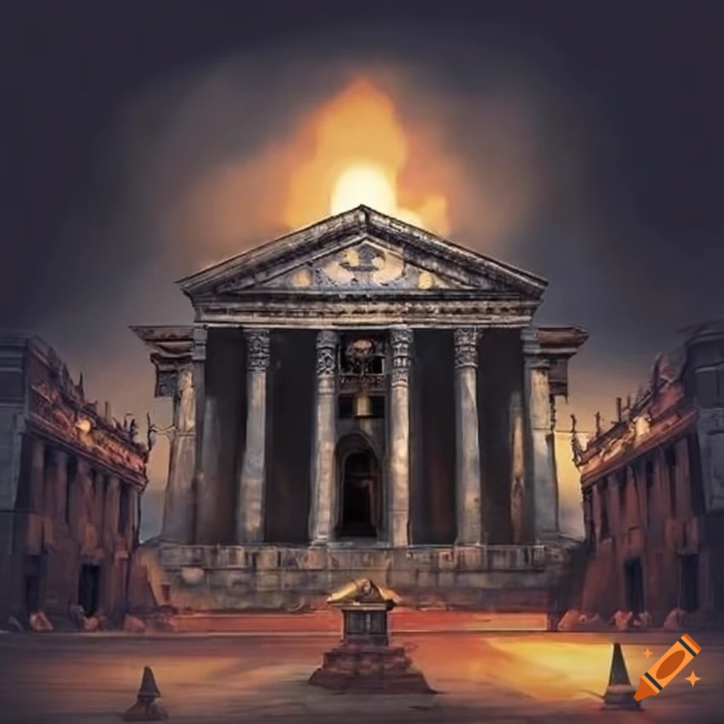 eerie depiction of the haunted Pantheon
