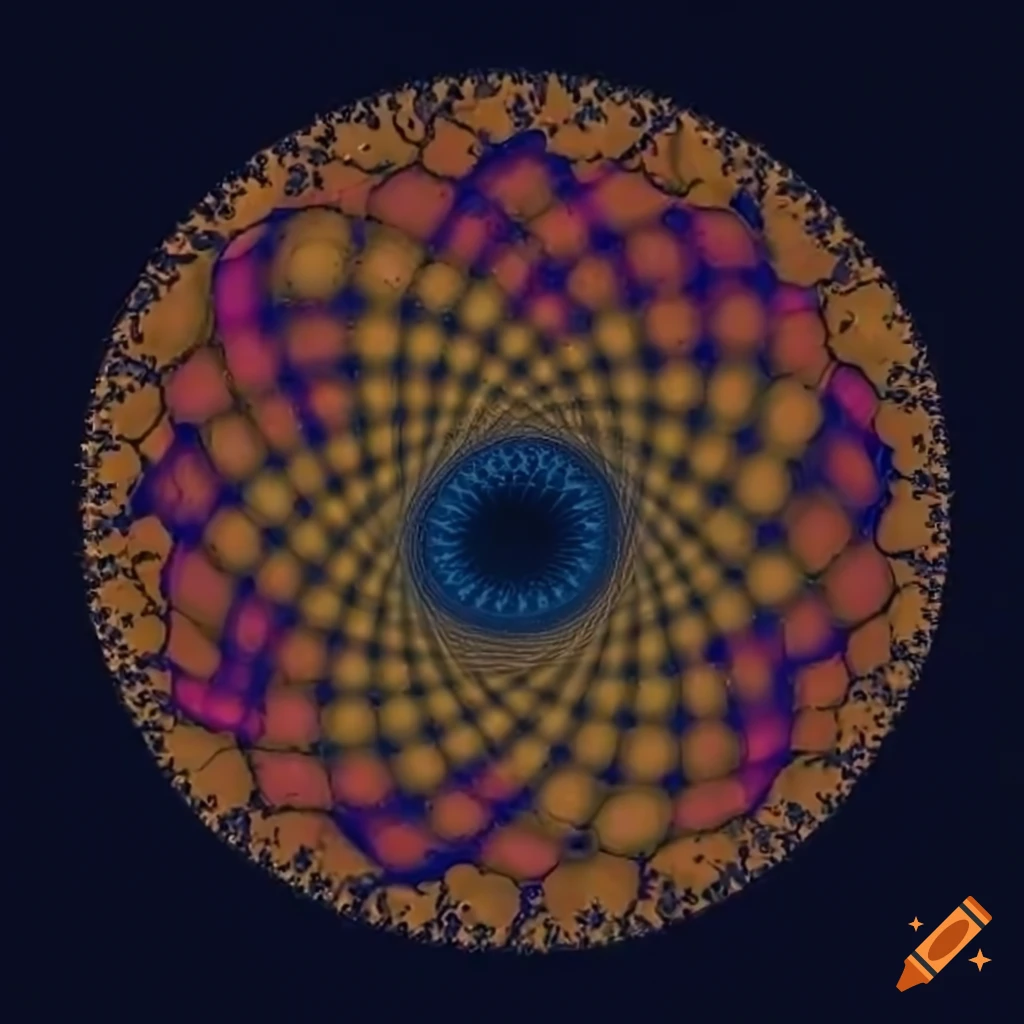 Abstract fractal design with mathematical elements on Craiyon