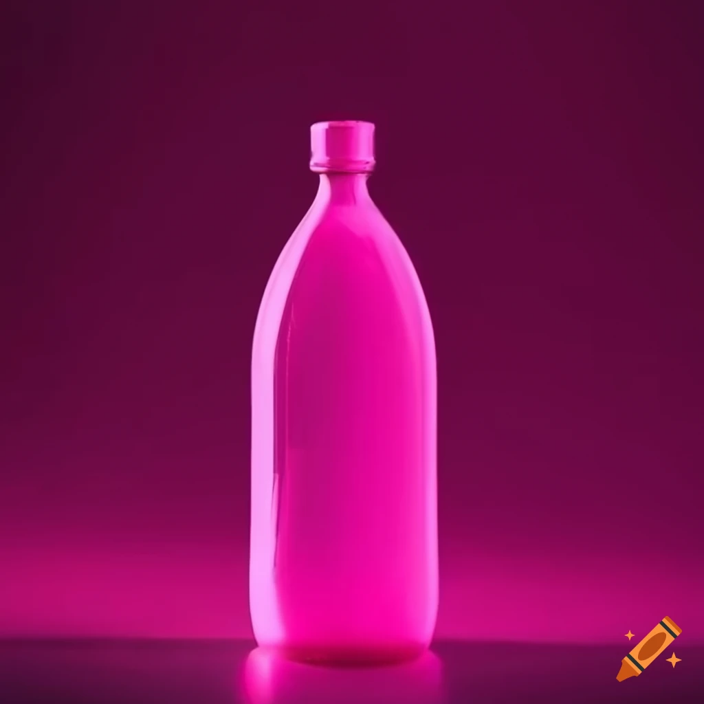 Pink plastic bottle on Craiyon