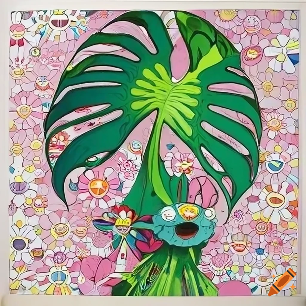 artistic illustration of Monstera Deliciosa