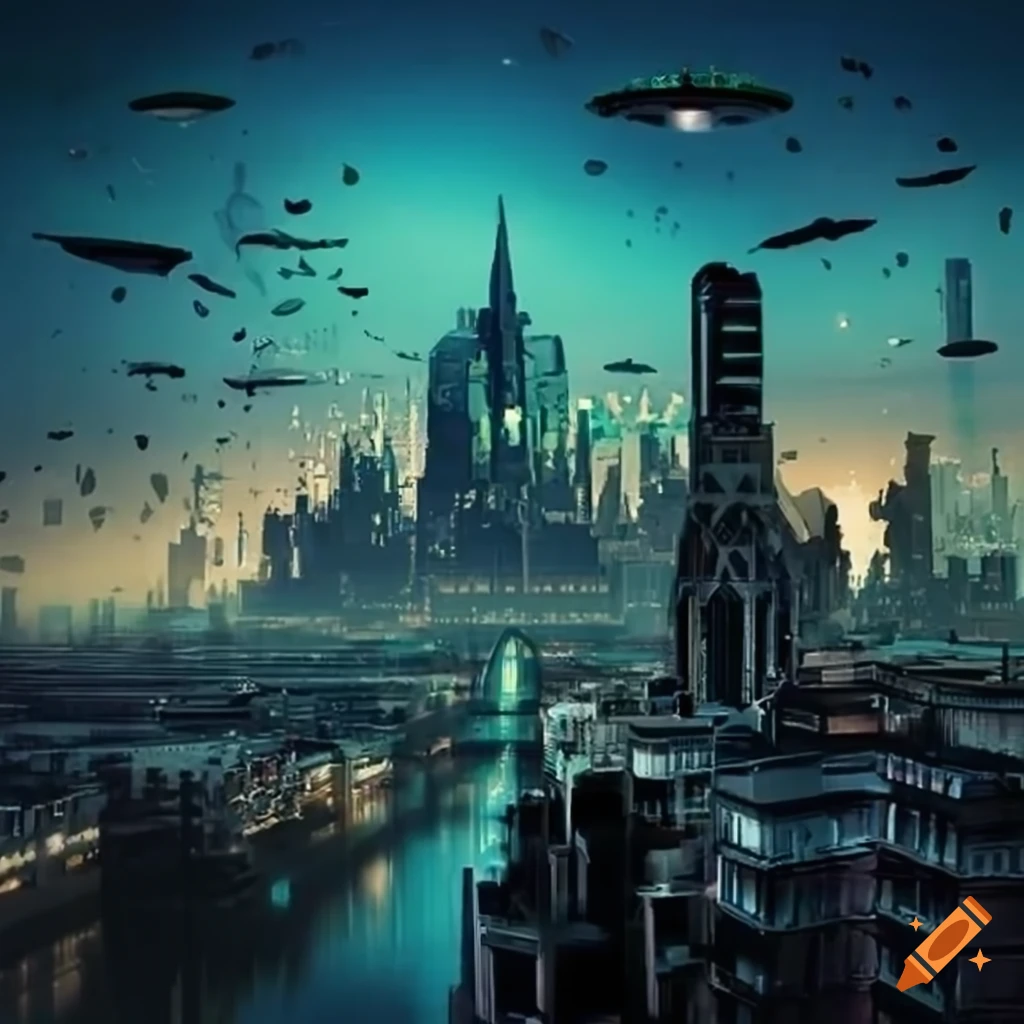 polluted future city