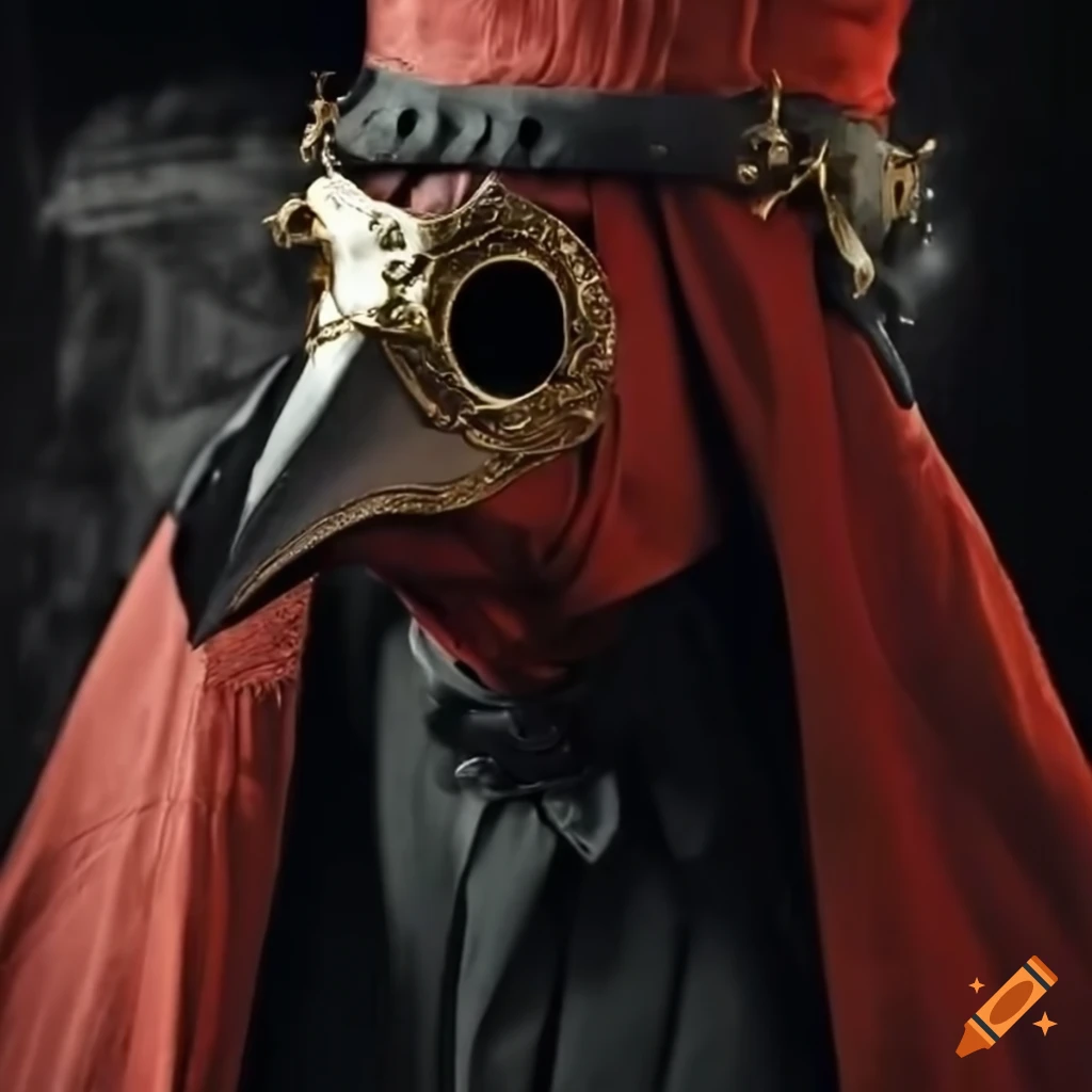 plague doctor in a masquerade costume
