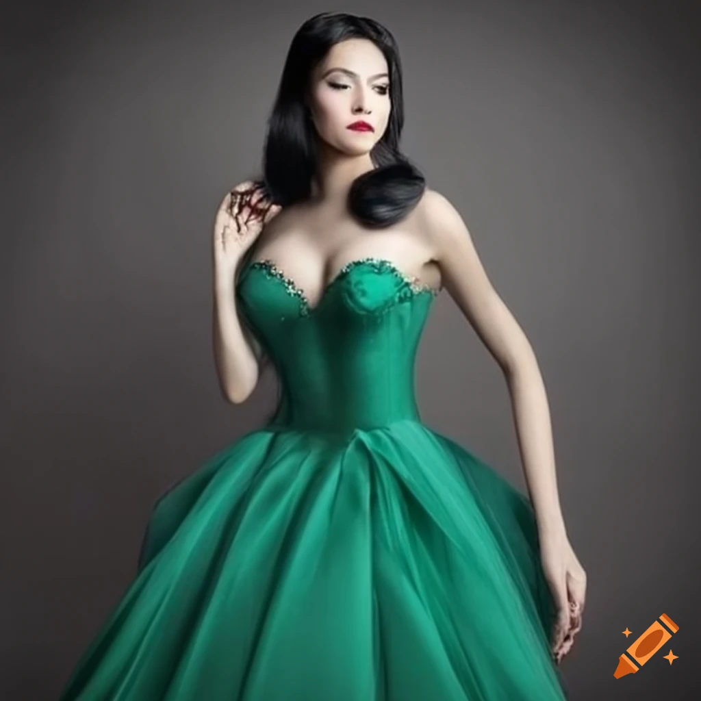 Off Shoulder Dark Green Satin Long Prom Dress with High Slit, Dark Gre –  abcprom