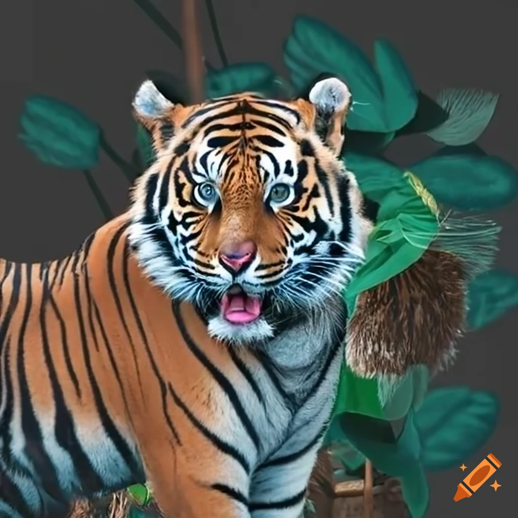 Image of a tiger in a zoo