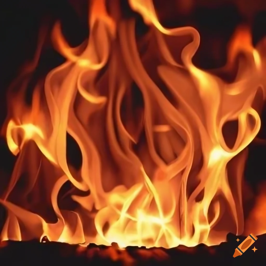 abstract depiction of fire