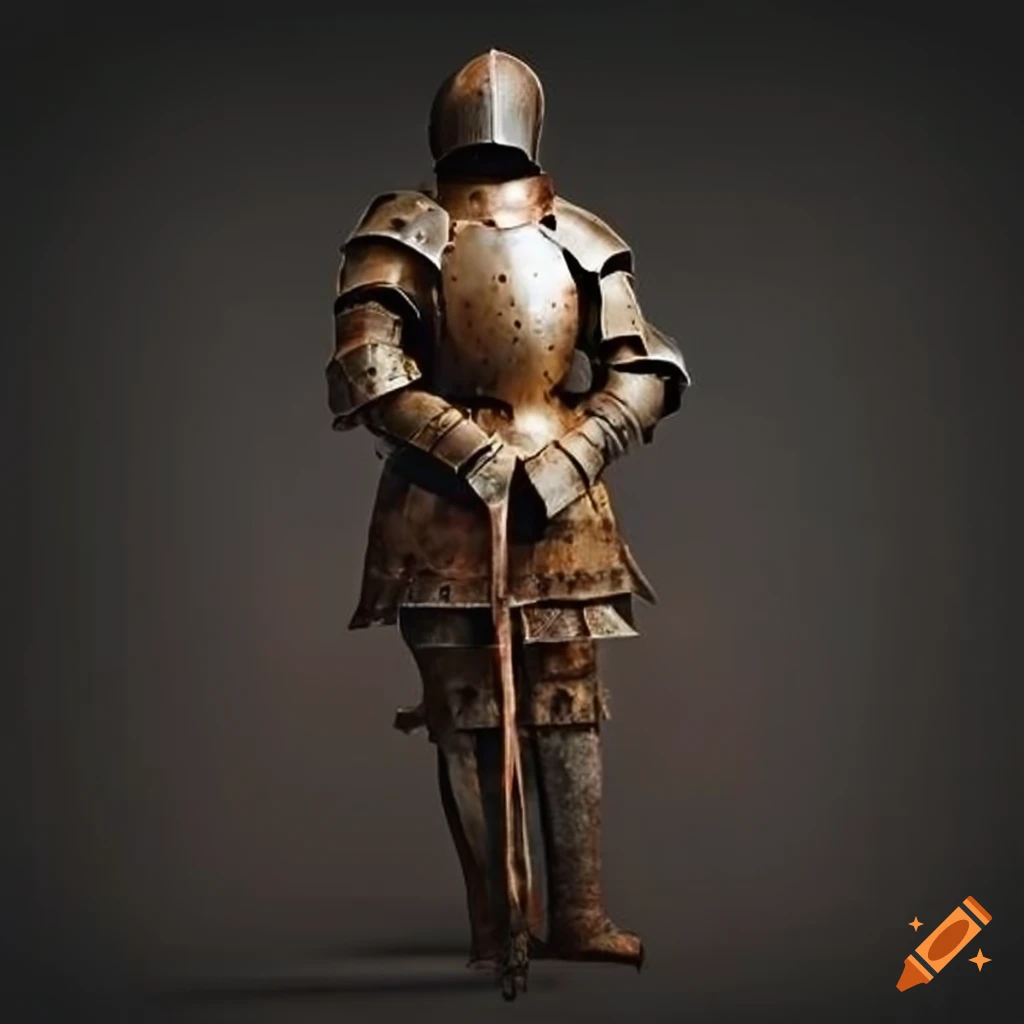 rusty suit of armor