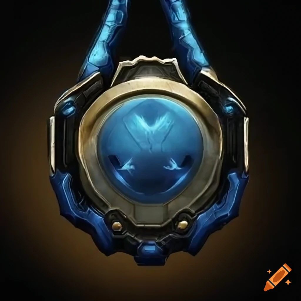 hybrid of Halo 3 medals and Starcraft logo