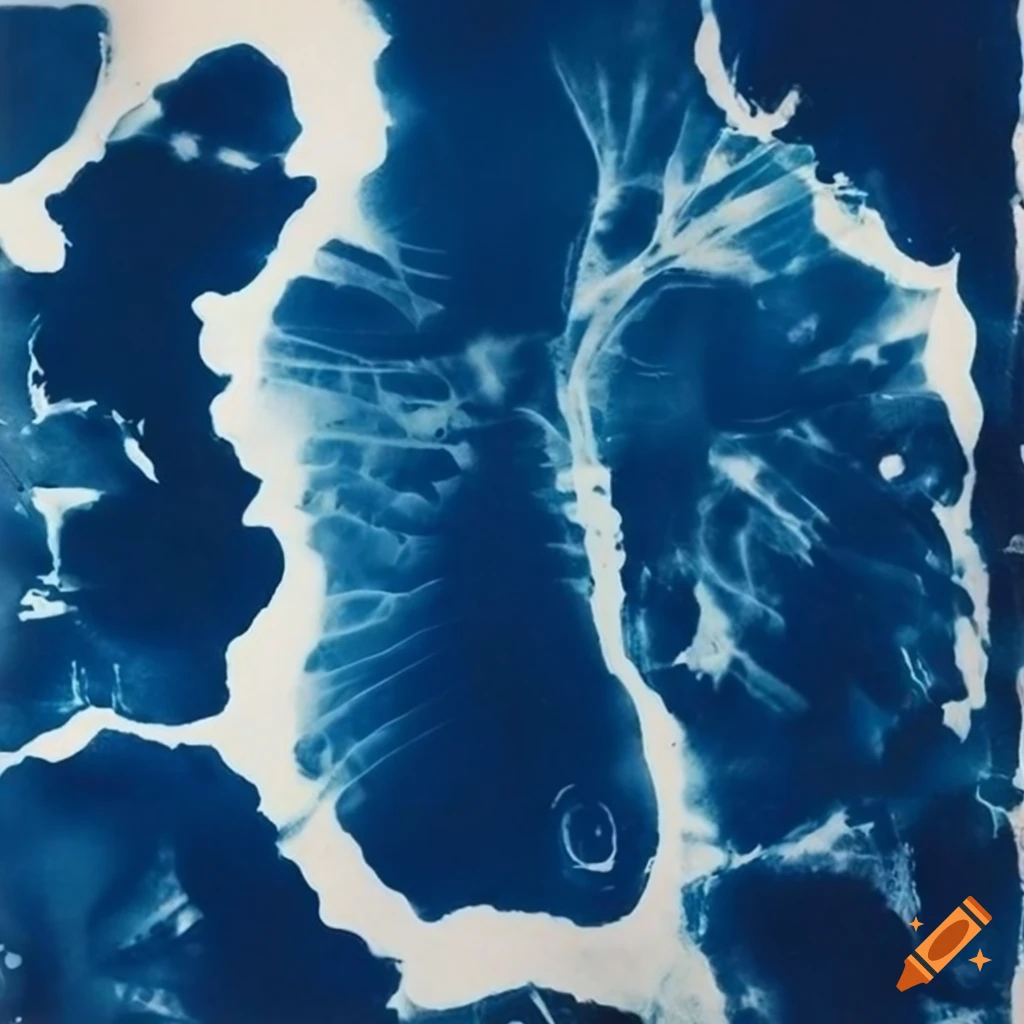 abstract cyanotype artwork