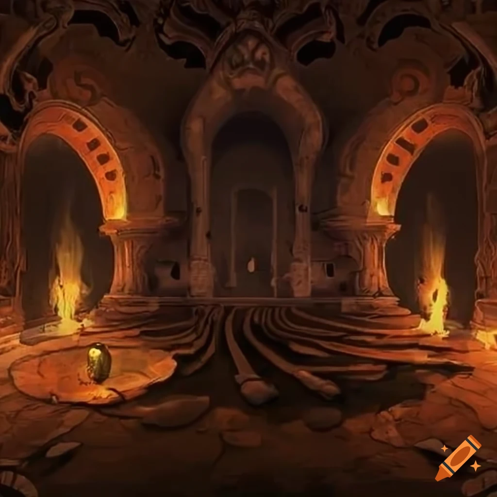 image of a ritual circle in a dungeon