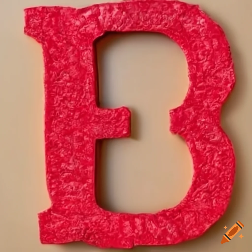 letter B in bold typography