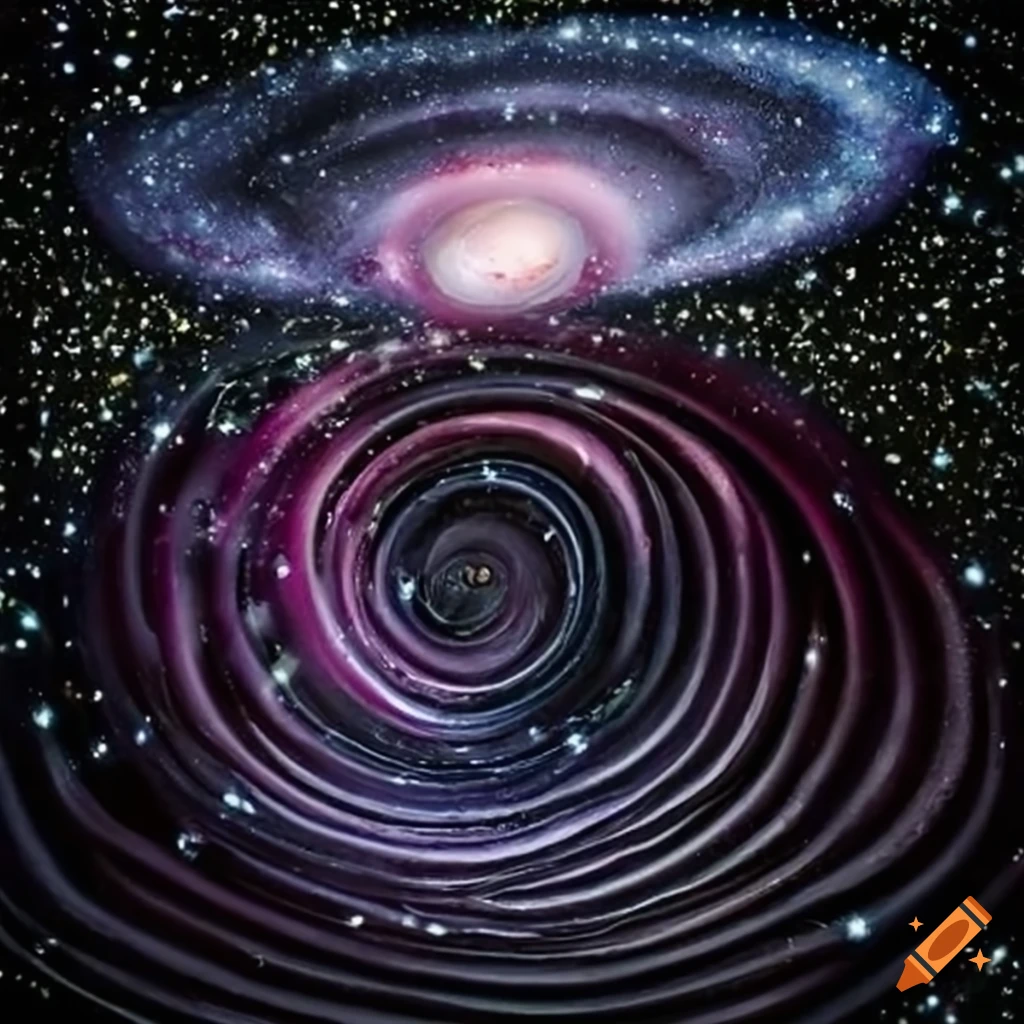 Culinary art of a swirling galaxy soup on Craiyon