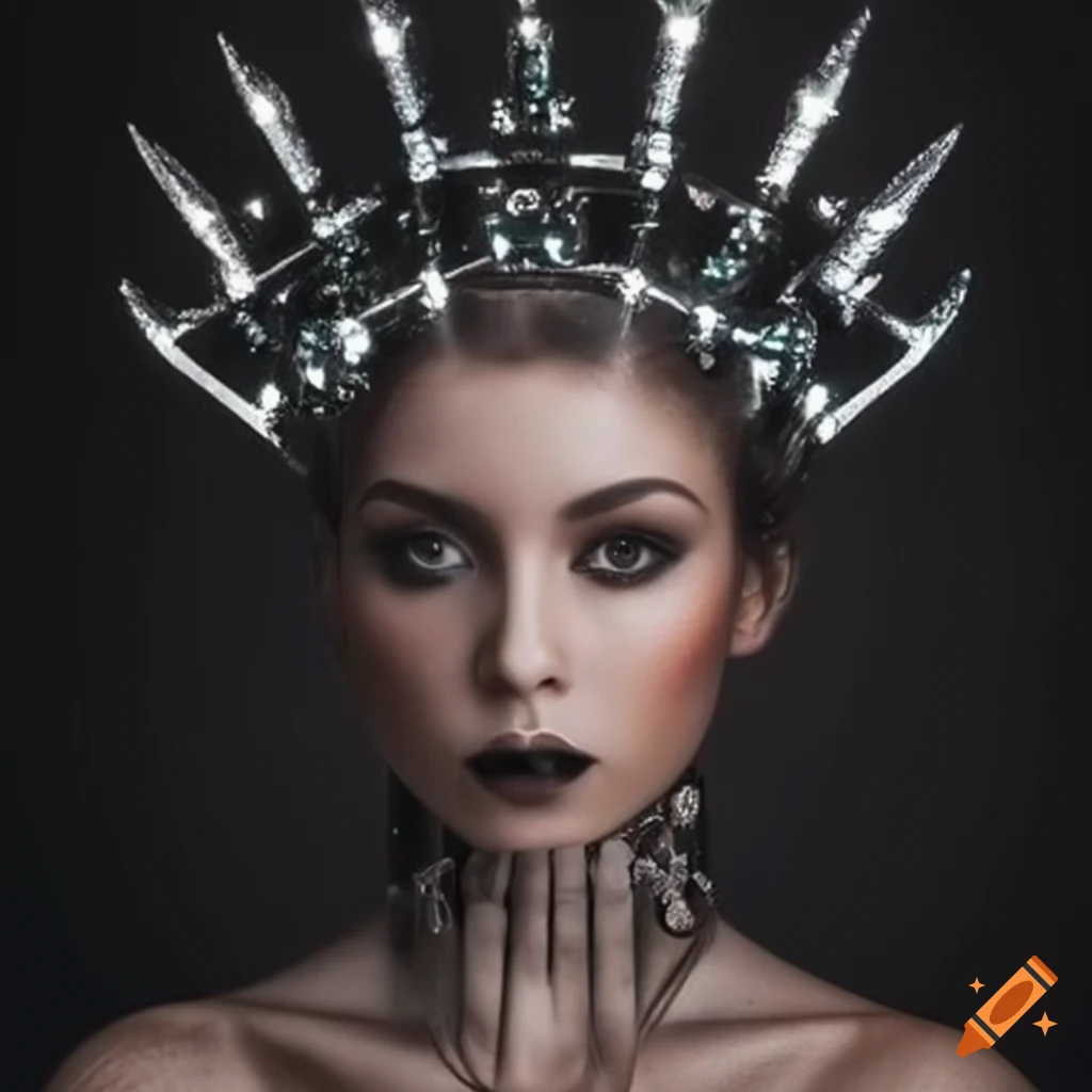 futuristic crown design
