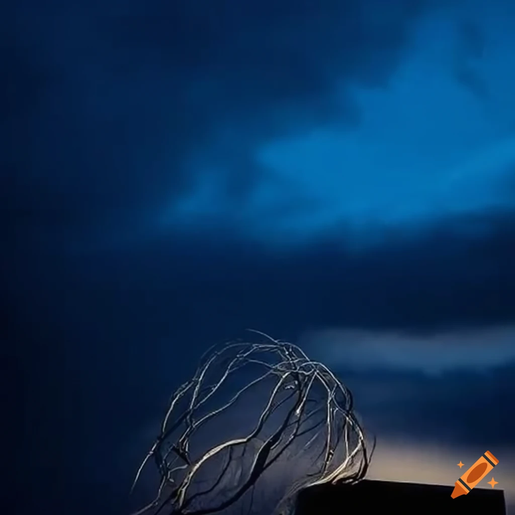 cloud computing connection from the sky to a laptop