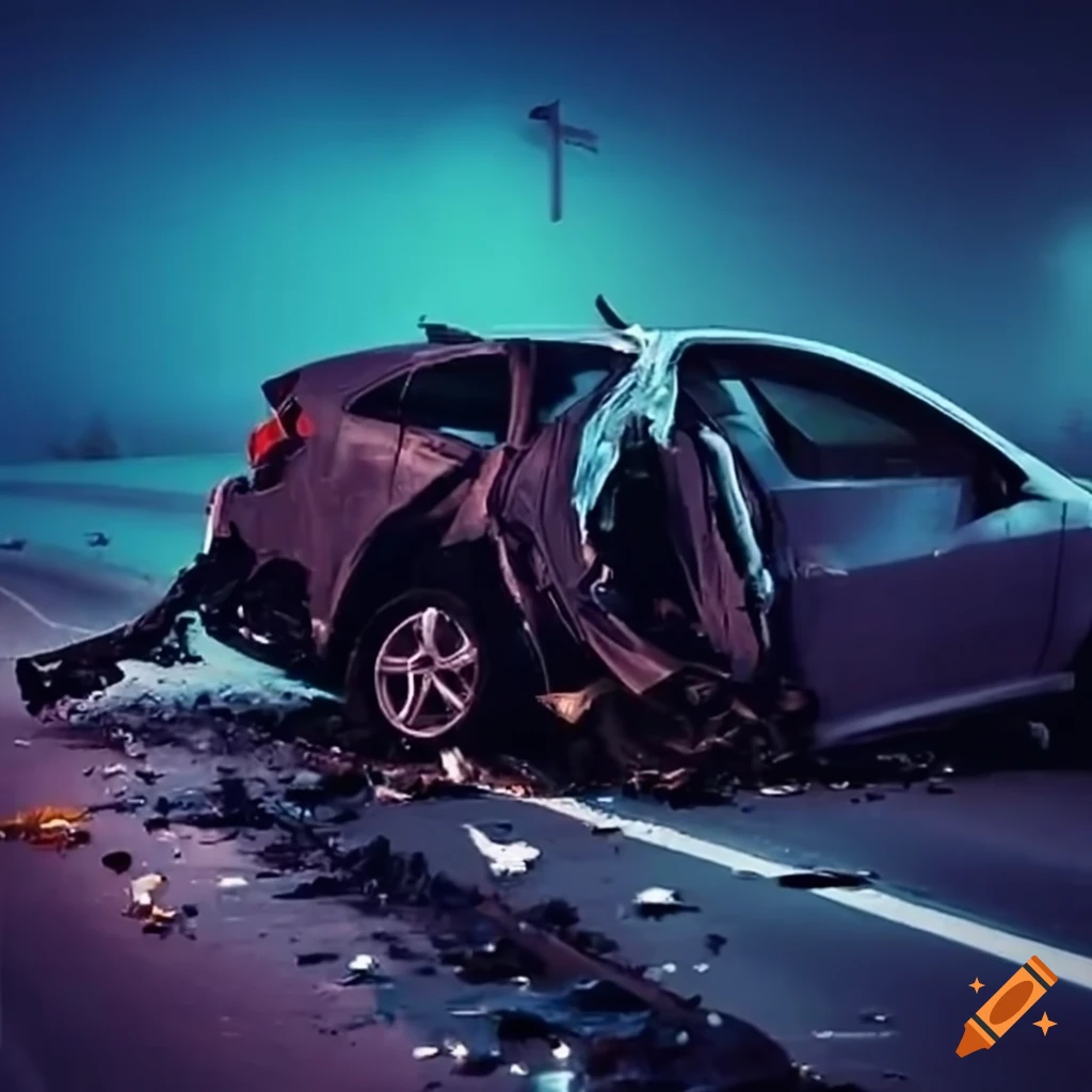 image of a car crash on a highway