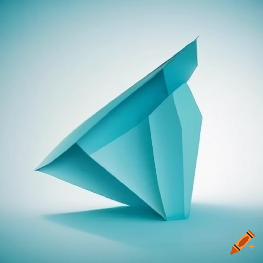 Abstract Architectural Paper Folding Design