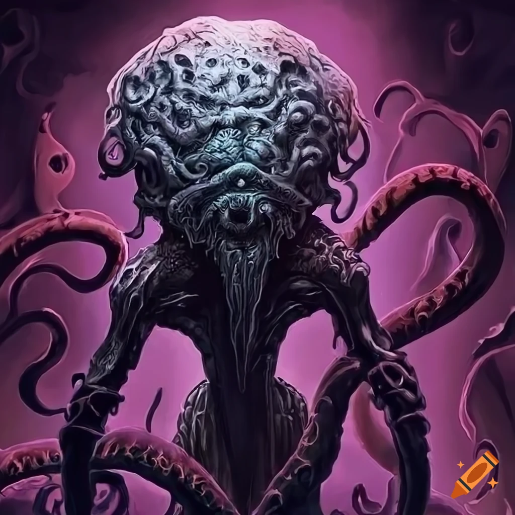illustration of a Lovecraftian deity