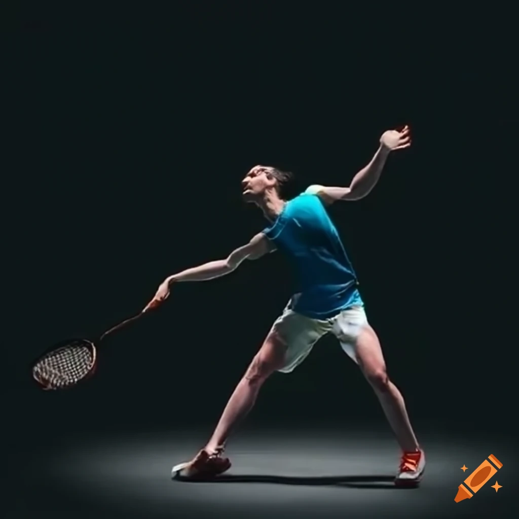 close up of a badminton racket