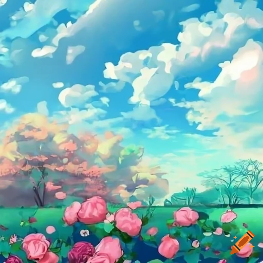 Sakura Garden during Spring Time Visual Novel Anime Manga Background  Wallpaper 32474463 Stock Photo at Vecteezy