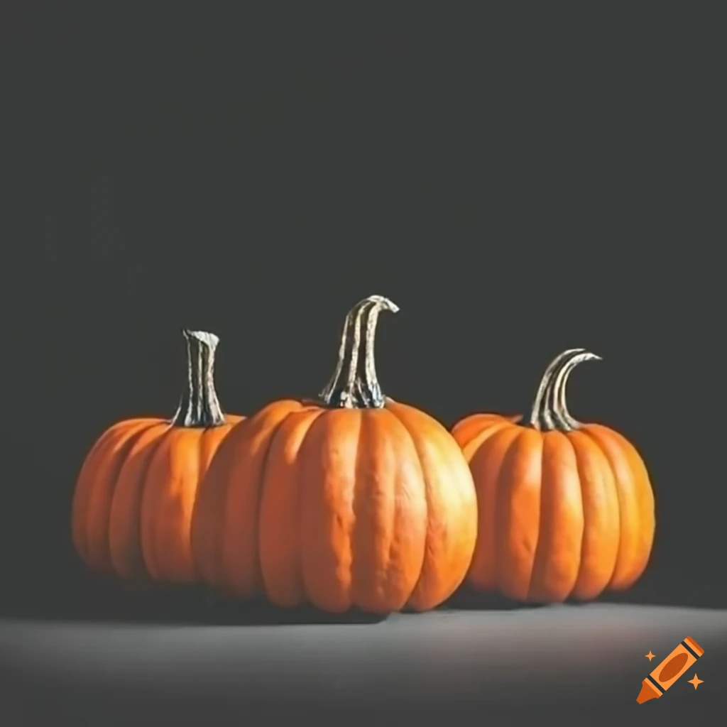 Black screen with pumpkins on craiyon