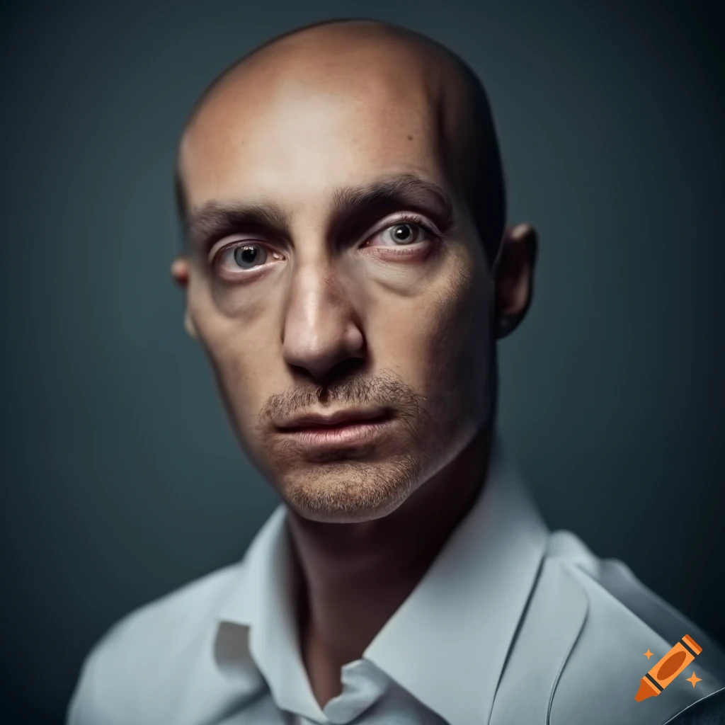 Headshot Of A Male Teacher On Dark Background On Craiyon