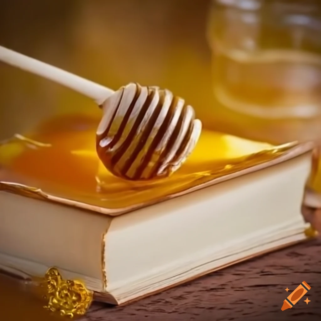 a jar of golden honey