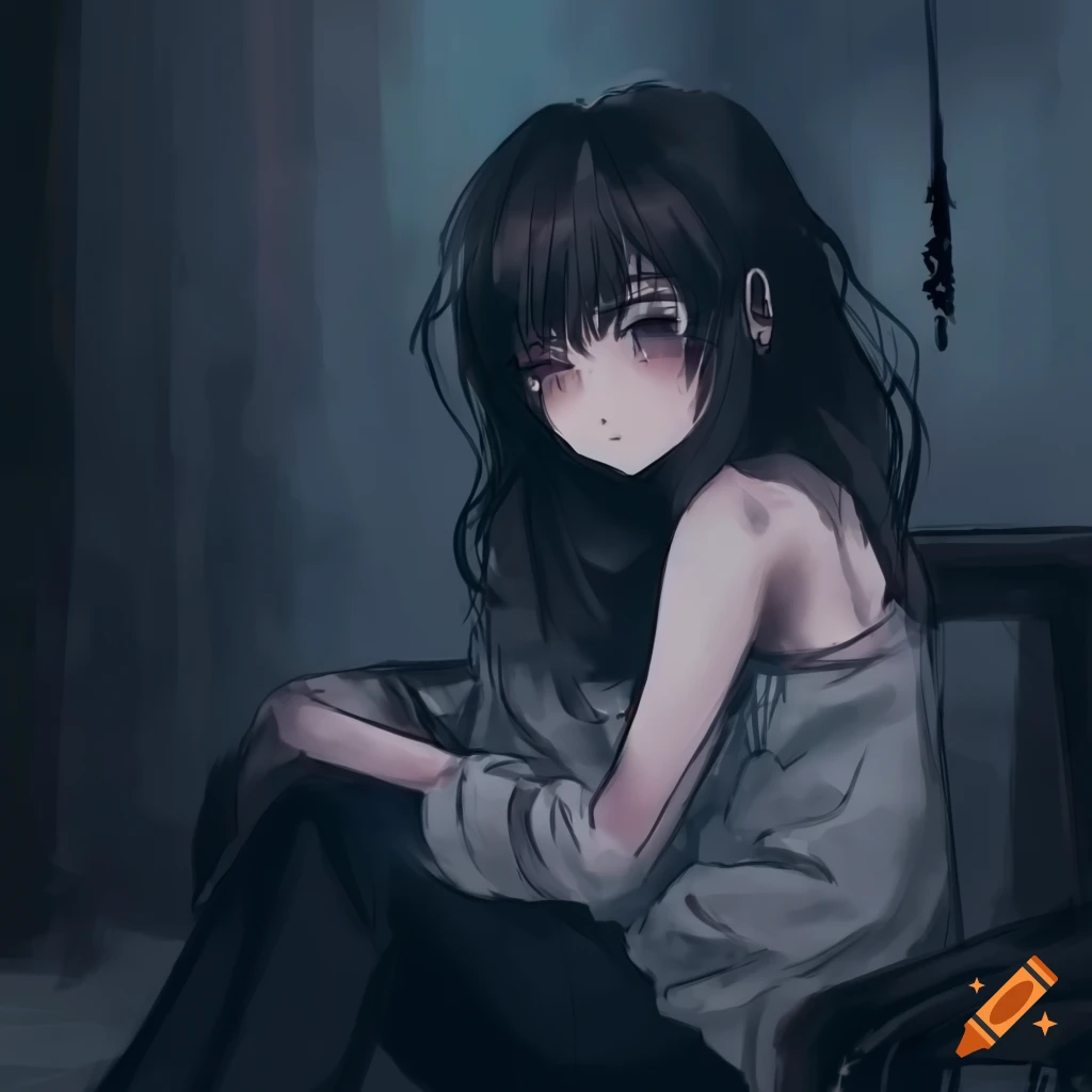 Anime Girl, Crying, Profile View, Sad Expression, Falling - Crying Anime  Sad Girl HD phone wallpaper | Pxfuel