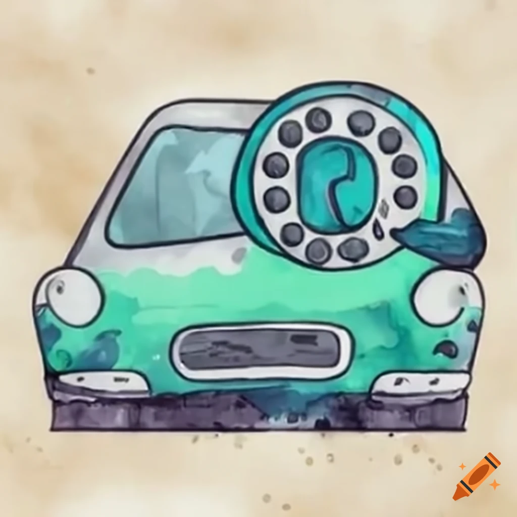 parking lot with cars and phones