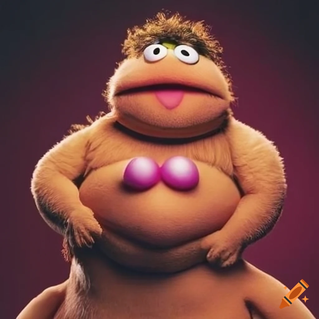 Muppet with a large waist