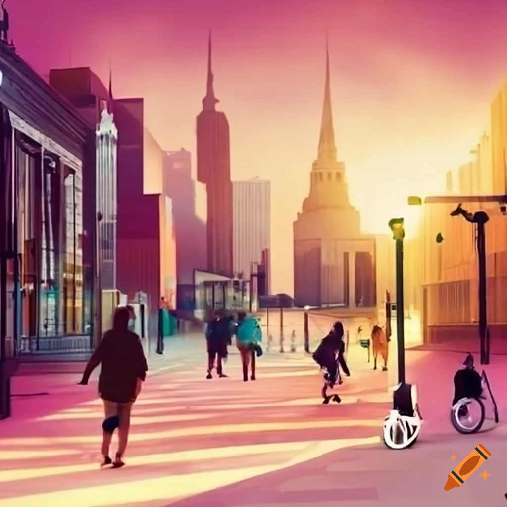 image of an inclusive urban space for people with disabilities