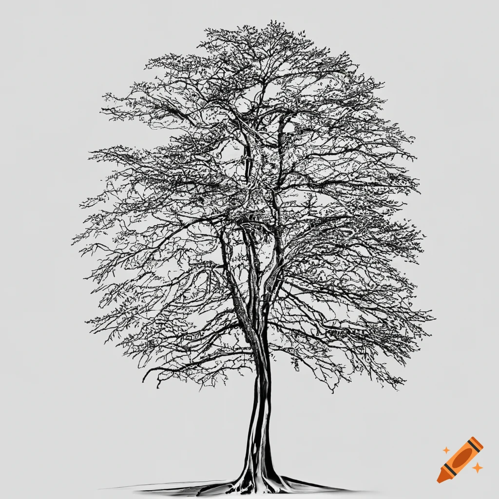 how to draw mango tree step by step/mango tree drawing - YouTube