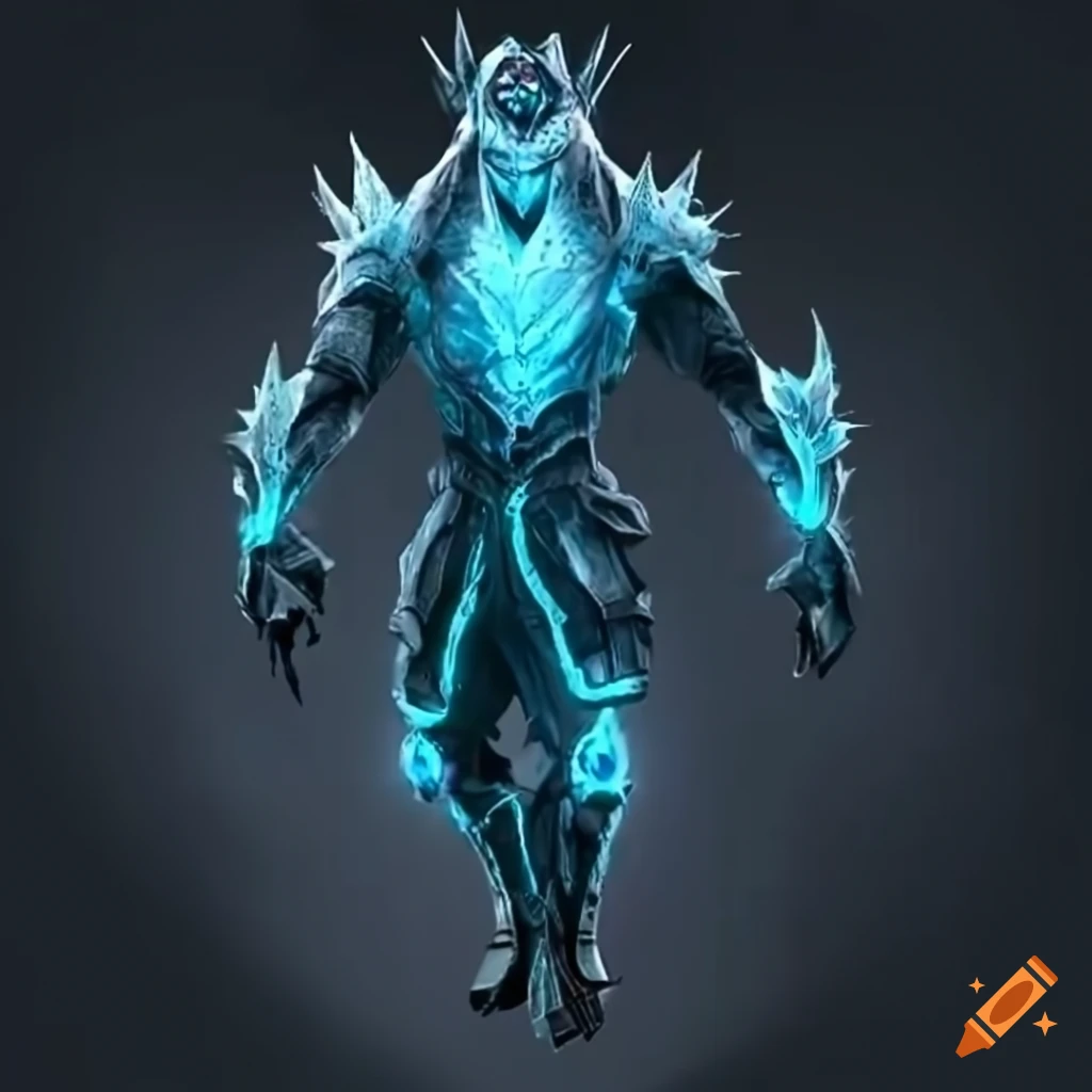 image of Glacius from Mortal Kombat with icy armor