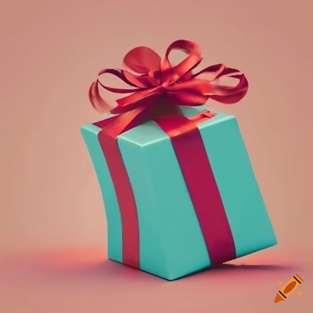 Vibrant Smiling Gift Box On Craiyon