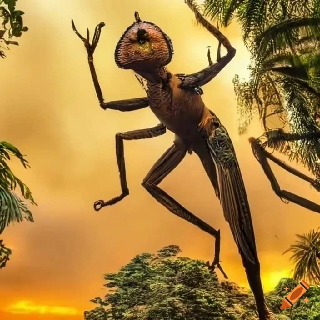image of insect creatures in a tropical rainforest