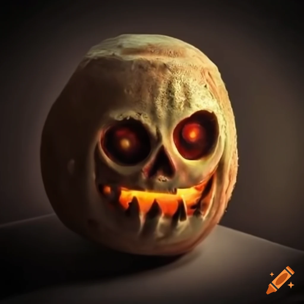 picture of a decaying jack-o'-lantern