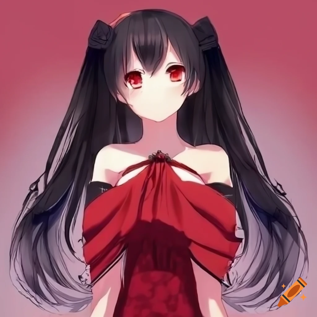 winding-koala59: anime girl. fifteen years old. twintails hairstyle.  fantasy clothes.