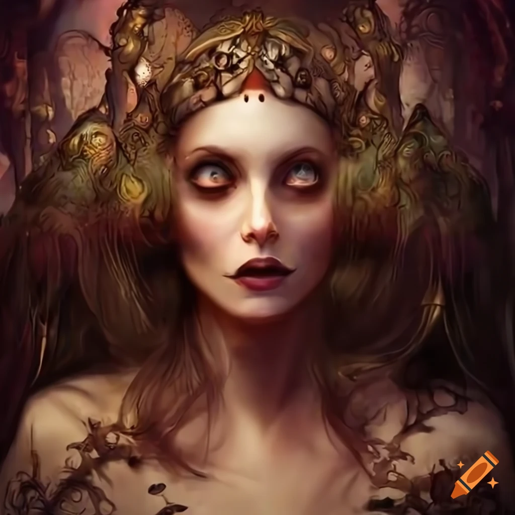 Flowers Birds Snakeskin Trees Ivy Vines And Mythological Creatures 