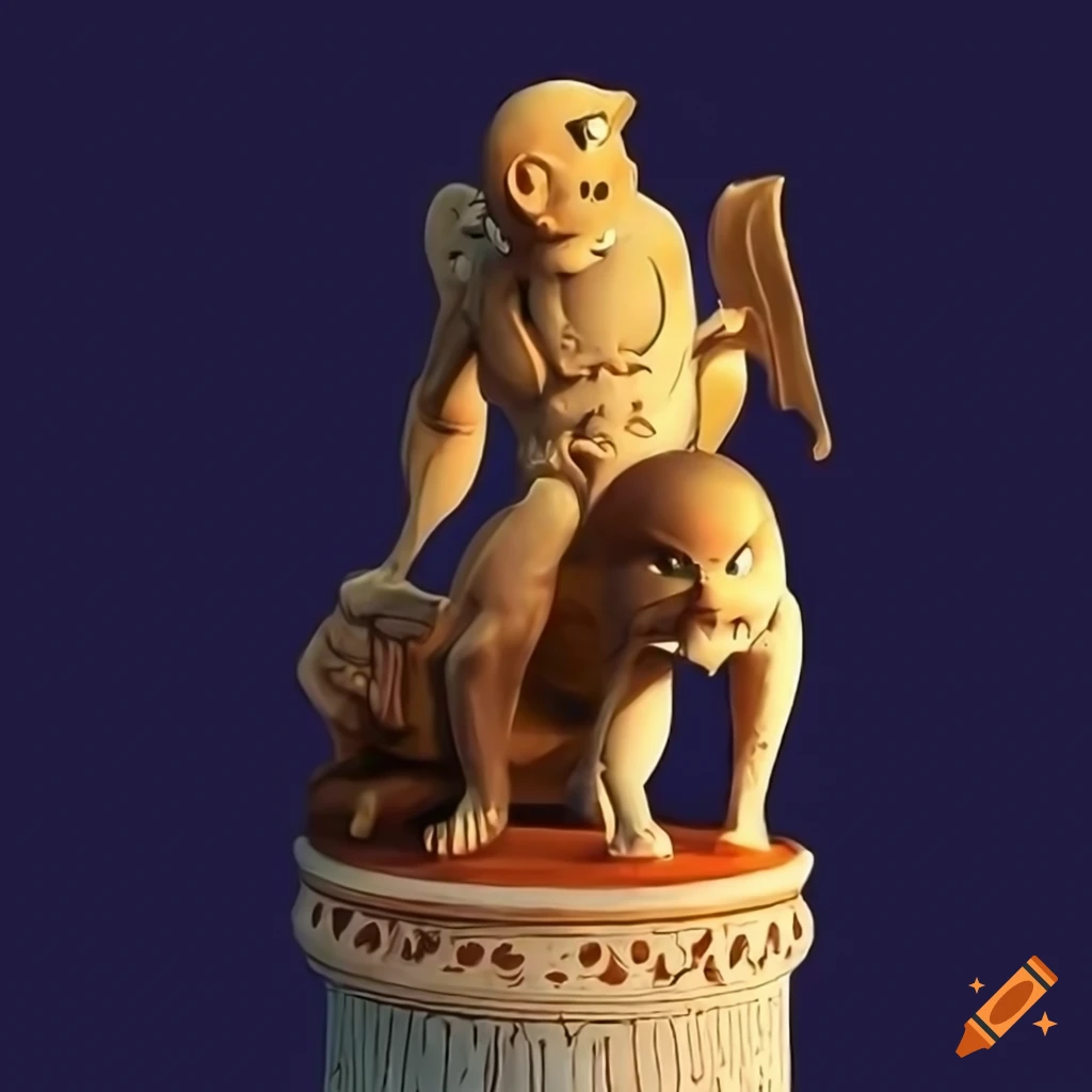 Pokémon depicted as ancient Greek statues