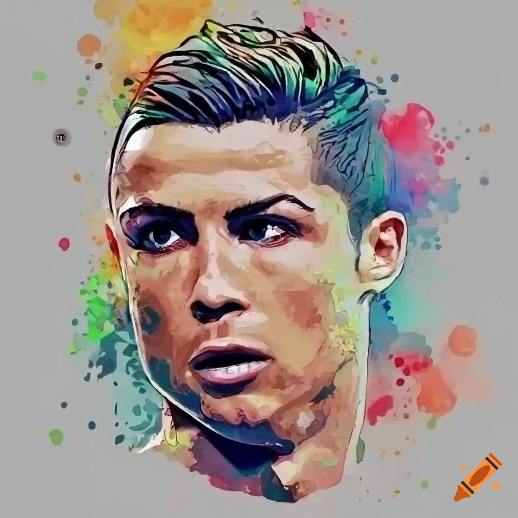 Digital Drawing Cristiano Ronaldo - Etsy UK-saigonsouth.com.vn