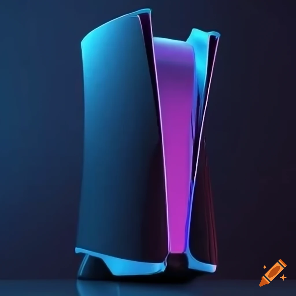 Neon Ps5 Gaming Console On Craiyon