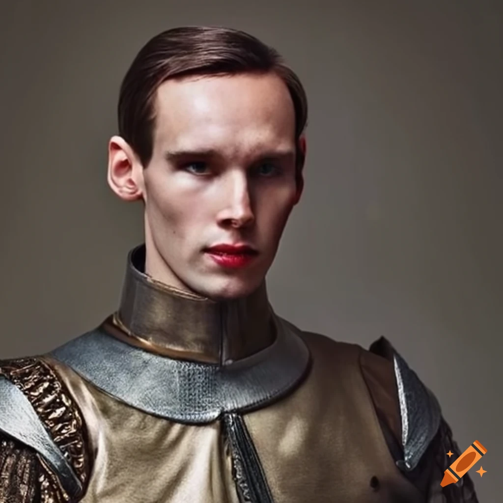 Cory michael smith dressed as a knight