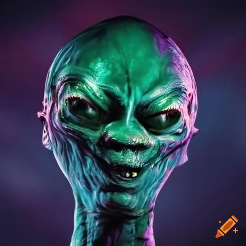 aliens participating in a NASCAR race