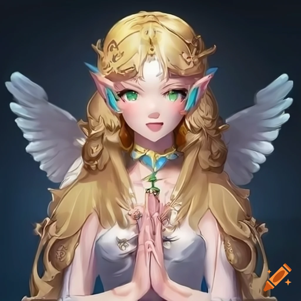 illustration of a benevolent high elf deity